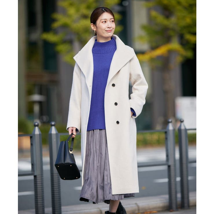 【2WAY】折り返しラペルロングコート | a.v.v【WOMEN】 | 詳細画像21 