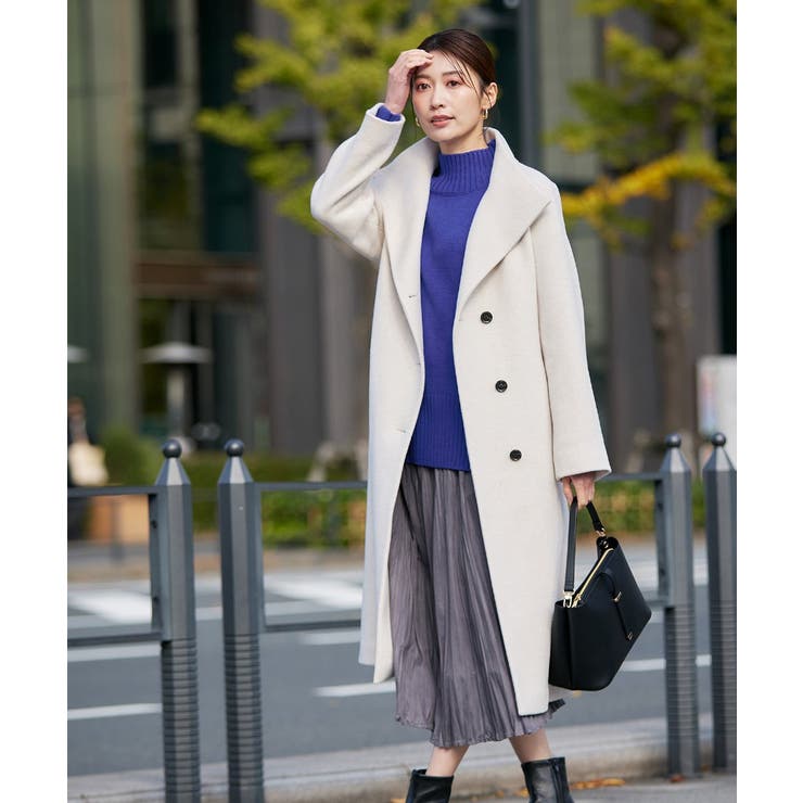 【2WAY】折り返しラペルロングコート | a.v.v【WOMEN】 | 詳細画像22 