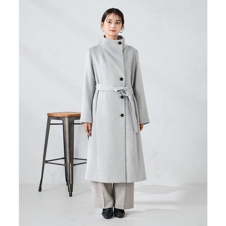 【2WAY】折り返しラペルロングコート | a.v.v【WOMEN】 | 詳細画像27 