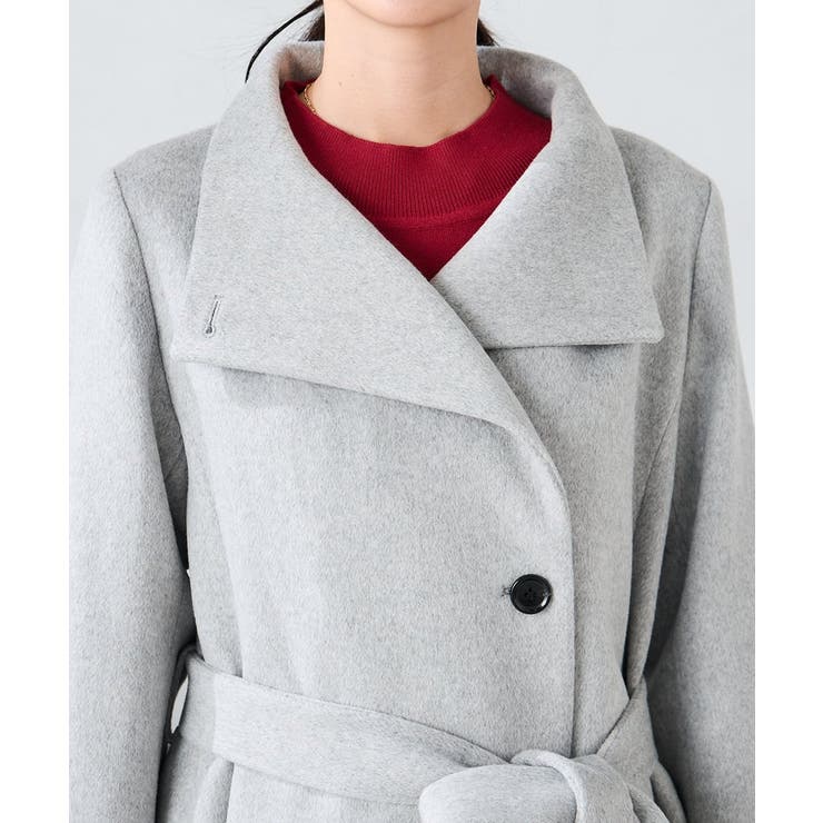 【2WAY】折り返しラペルロングコート | a.v.v【WOMEN】 | 詳細画像32 