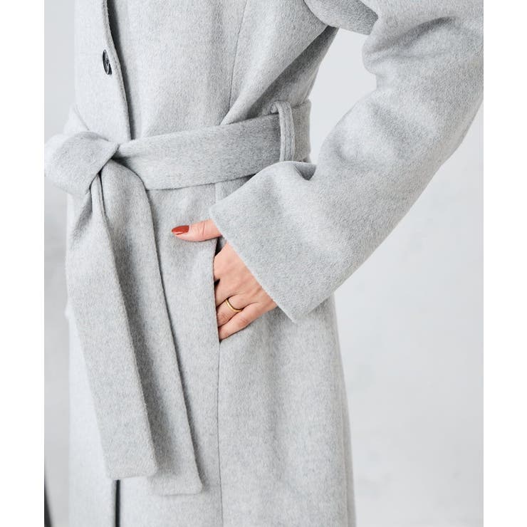 【2WAY】折り返しラペルロングコート | a.v.v【WOMEN】 | 詳細画像33 