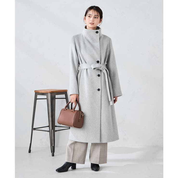 【2WAY】折り返しラペルロングコート | a.v.v【WOMEN】 | 詳細画像6 