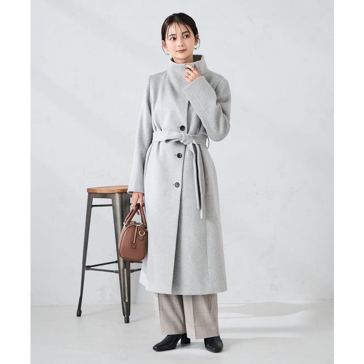 【2WAY】折り返しラペルロングコート | a.v.v【WOMEN】 | 詳細画像7 