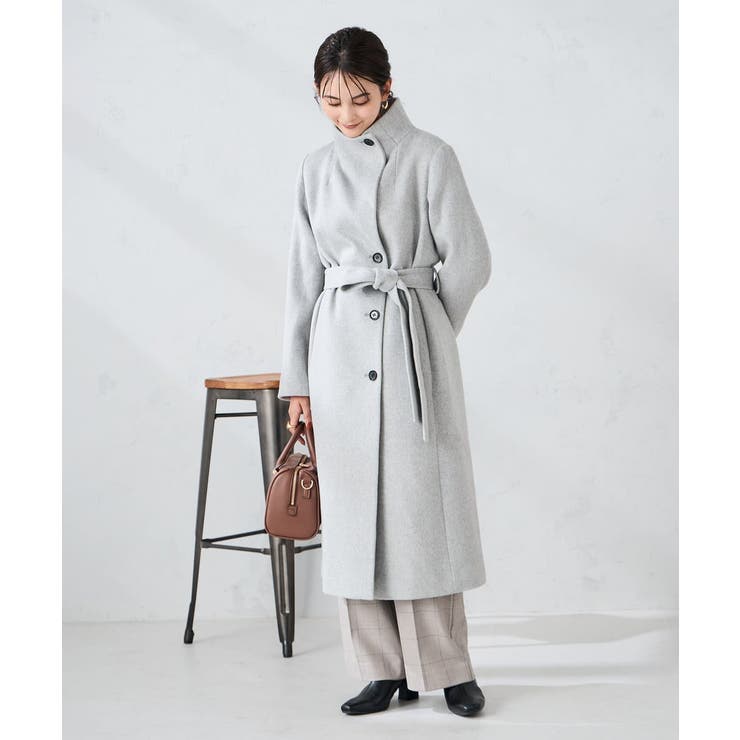 【2WAY】折り返しラペルロングコート | a.v.v【WOMEN】 | 詳細画像8 