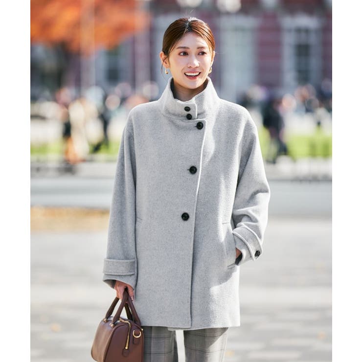 スタンドカラーミディコート | a.v.v【WOMEN】 | 詳細画像1 