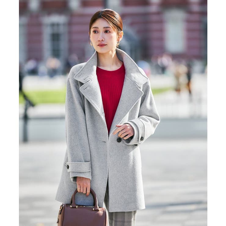 スタンドカラーミディコート | a.v.v【WOMEN】 | 詳細画像17 