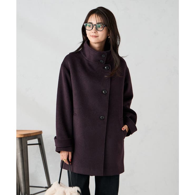 スタンドカラーミディコート | a.v.v【WOMEN】 | 詳細画像2 