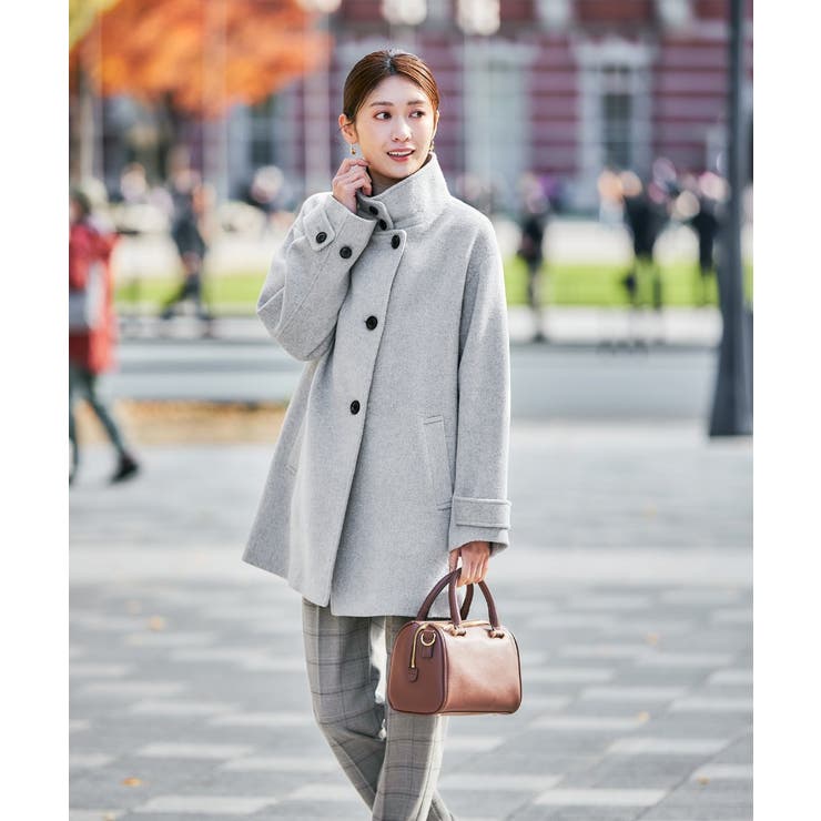 スタンドカラーミディコート | a.v.v【WOMEN】 | 詳細画像23 