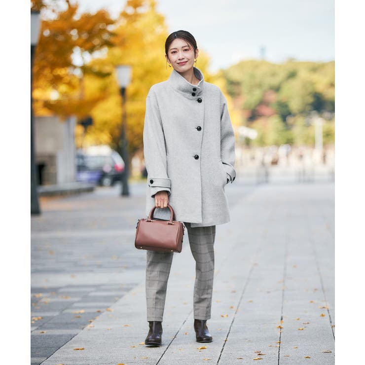 スタンドカラーミディコート | a.v.v【WOMEN】 | 詳細画像28 