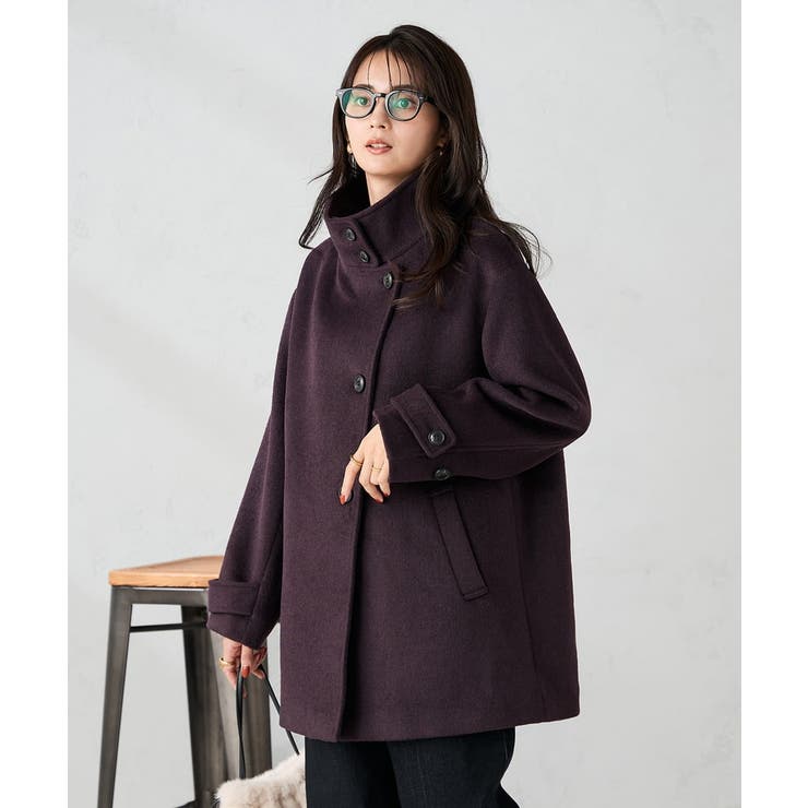 スタンドカラーミディコート | a.v.v【WOMEN】 | 詳細画像3 