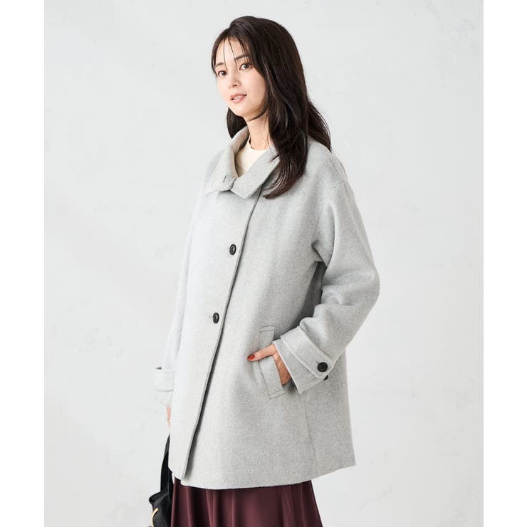 スタンドカラーミディコート | a.v.v【WOMEN】 | 詳細画像30 