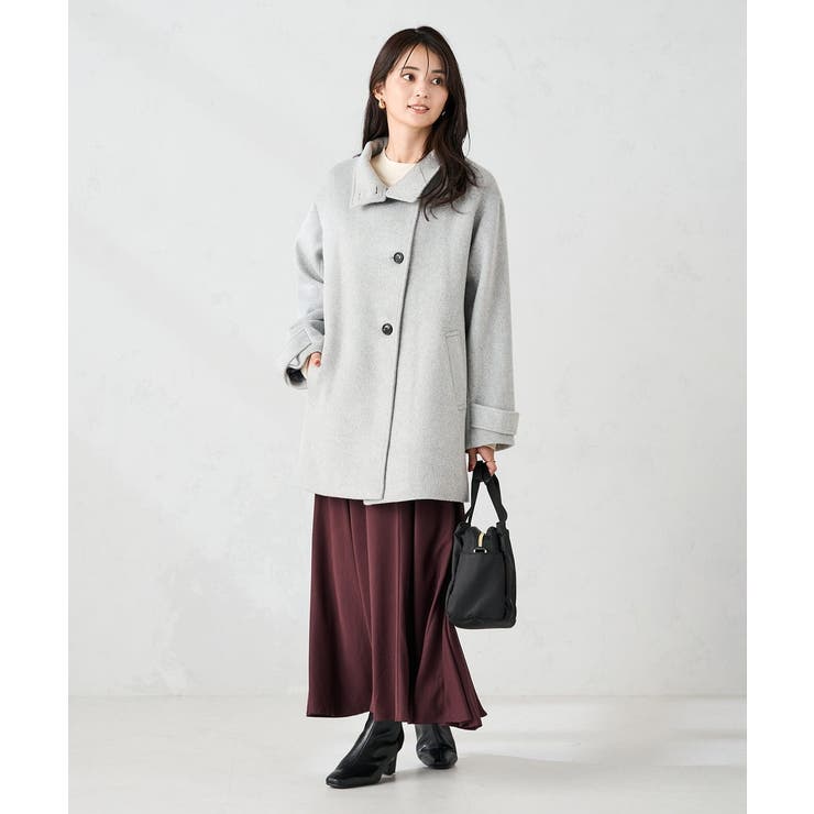 スタンドカラーミディコート | a.v.v【WOMEN】 | 詳細画像33 