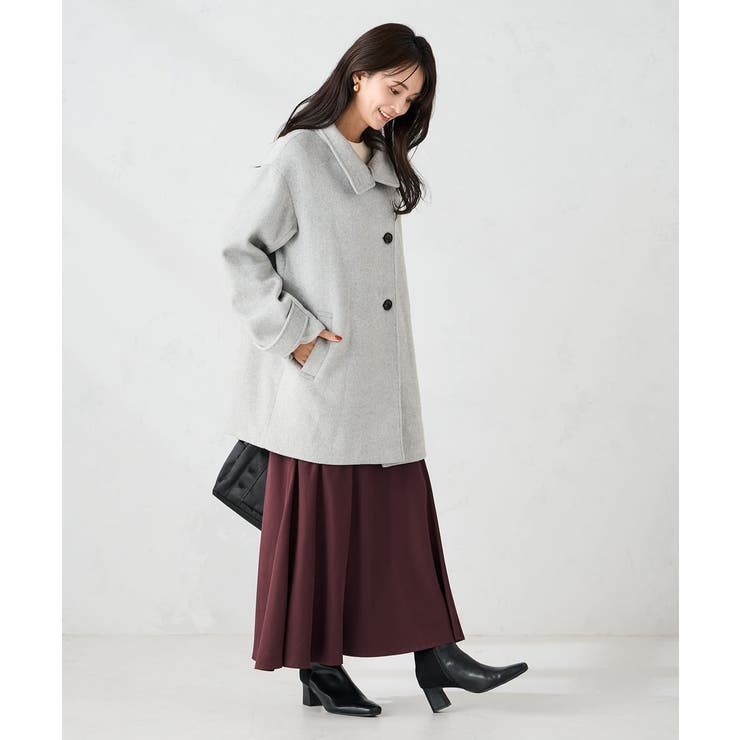 スタンドカラーミディコート | a.v.v【WOMEN】 | 詳細画像35 