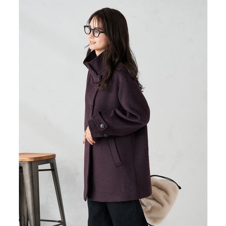 スタンドカラーミディコート | a.v.v【WOMEN】 | 詳細画像4 