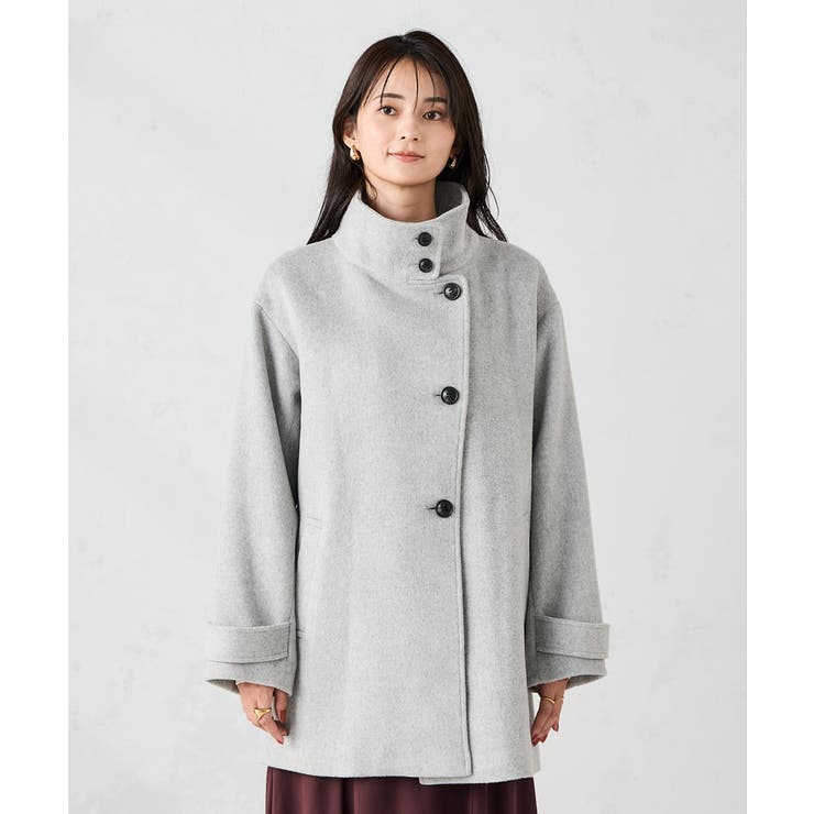 スタンドカラーミディコート | a.v.v【WOMEN】 | 詳細画像48 