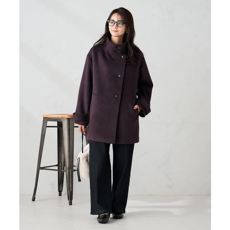 スタンドカラーミディコート | a.v.v【WOMEN】 | 詳細画像6 