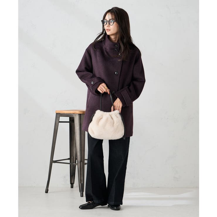 スタンドカラーミディコート | a.v.v【WOMEN】 | 詳細画像8 