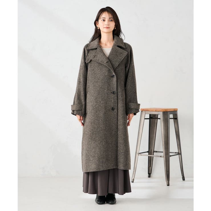 【2WAY】テーラードロングコート | a.v.v【WOMEN】 | 詳細画像27