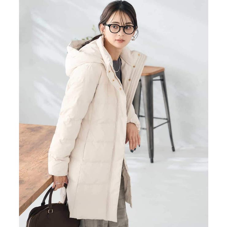 フーデッドロングダウンコート | a.v.v【WOMEN】 | 詳細画像15 