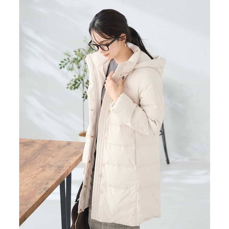 フーデッドロングダウンコート | a.v.v【WOMEN】 | 詳細画像17 