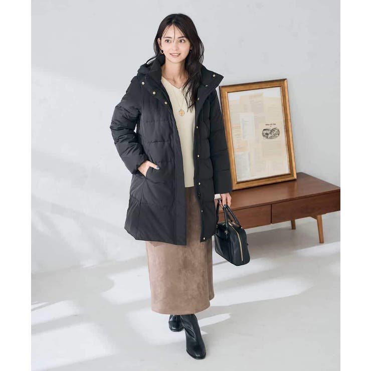 フーデッドロングダウンコート | a.v.v【WOMEN】 | 詳細画像32 