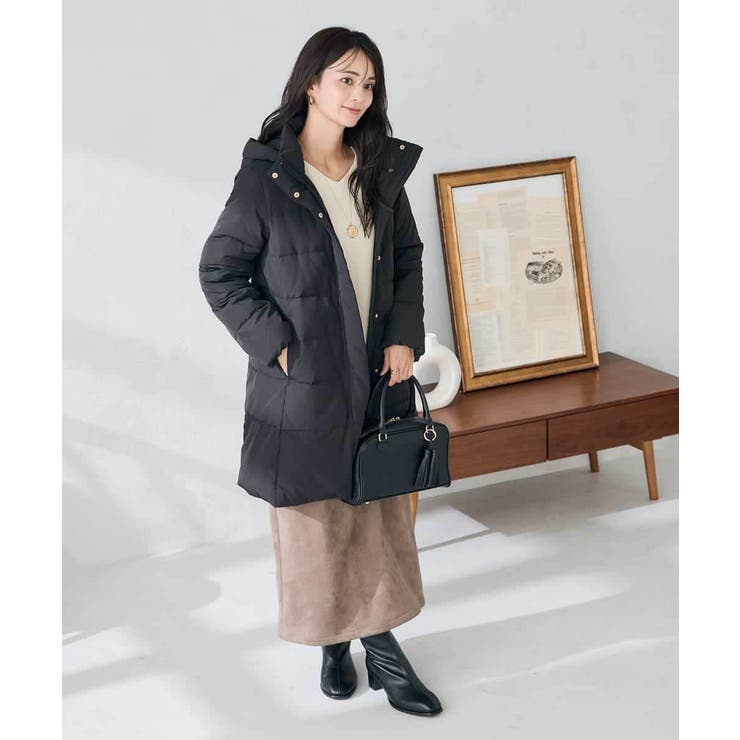 フーデッドロングダウンコート | a.v.v【WOMEN】 | 詳細画像34 