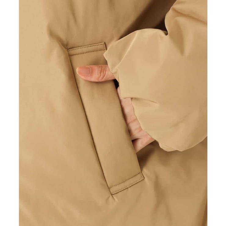 3WAY】ビッグカラーステッチレスミディダウンジャケット[品番