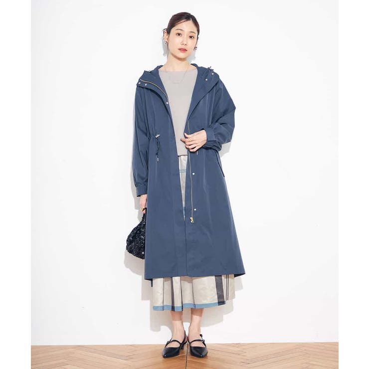 ドロストフーディーロングコート | a.v.v【WOMEN】 | 詳細画像1 