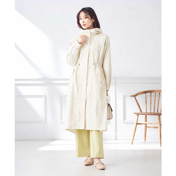 ドロストフーディーロングコート | a.v.v【WOMEN】 | 詳細画像8 