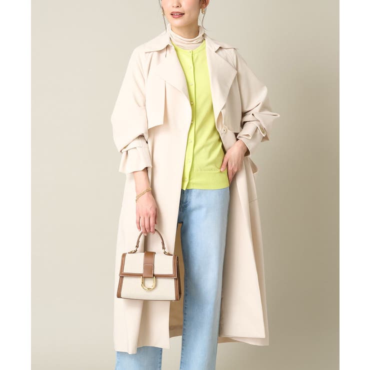 アイボリー | ゆるロングトレンチコート | a.v.v【WOMEN】