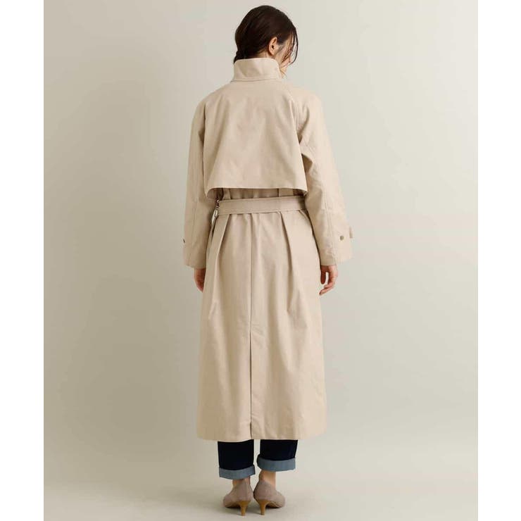 新品✨️NOBLE スタンドカラー ドレスコート スプリングコート Aライン スタンドカラースプリングロングコート[品番：ITKW0002170]｜a.v.v