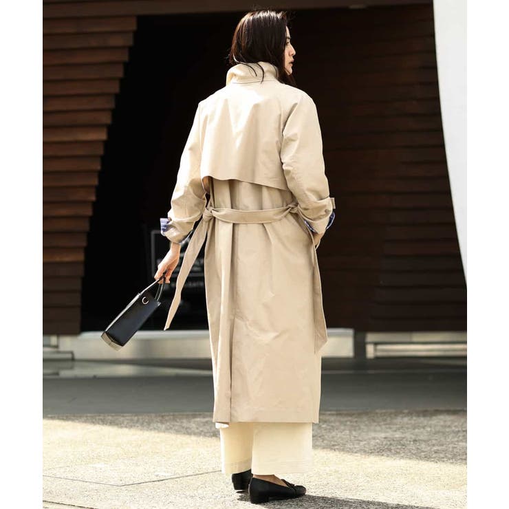 スタンドカラースプリングロングコート[品番：ITKW0002170]｜a.v.v