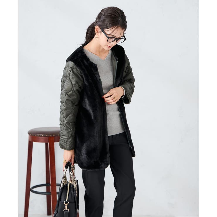 ライナー付きモッズコート | a.v.v【WOMEN】 | 詳細画像8 