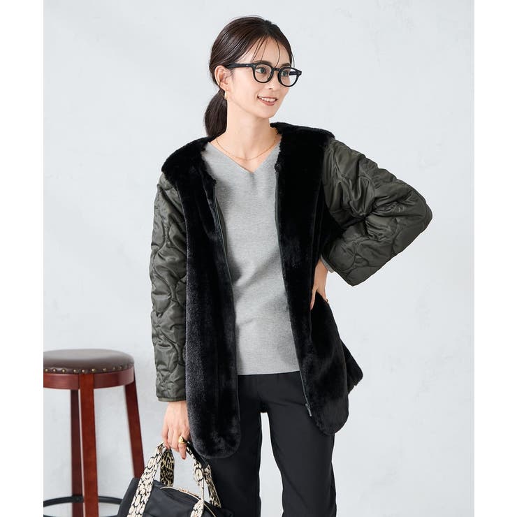 ライナー付きモッズコート | a.v.v【WOMEN】 | 詳細画像9 