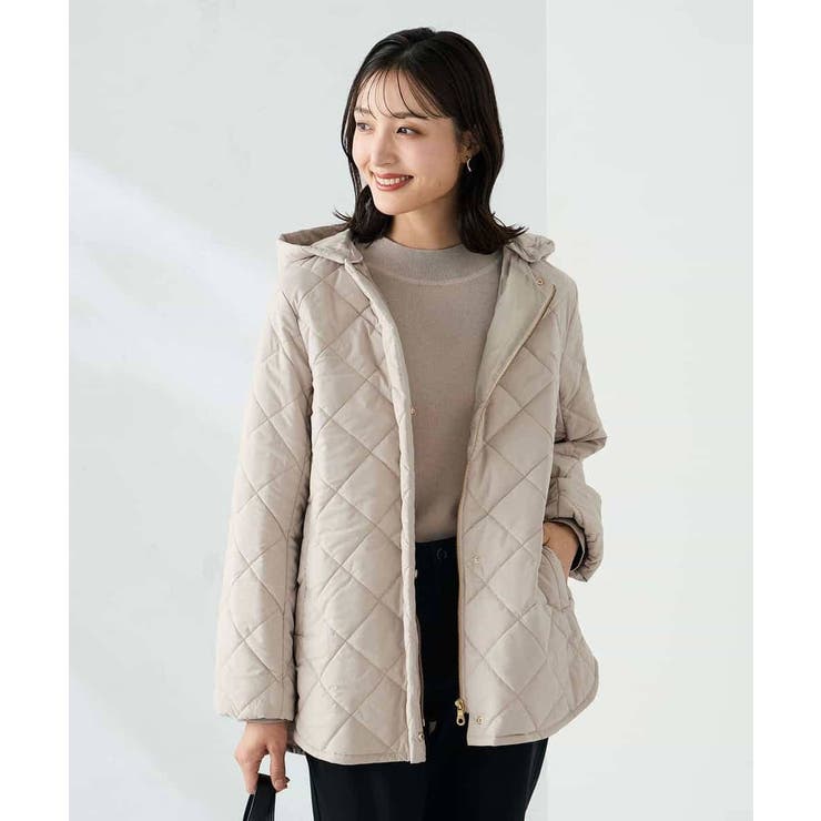 ベージュ | キルティングミドルコート | a.v.v【WOMEN】
