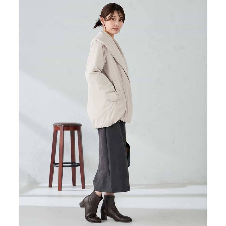 ショールカラー中綿コート | a.v.v【WOMEN】 | 詳細画像10 