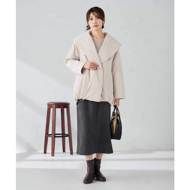 ショールカラー中綿コート | a.v.v【WOMEN】 | 詳細画像11 