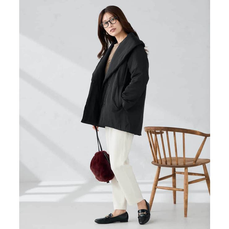 ショールカラー中綿コート | a.v.v【WOMEN】 | 詳細画像18 