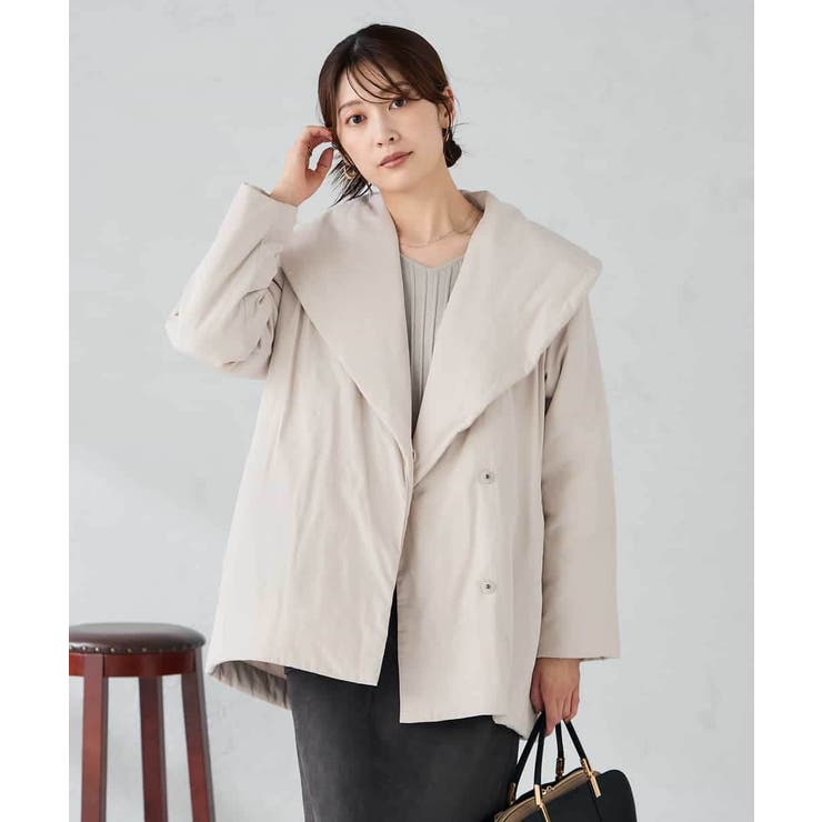 ショールカラー中綿コート | a.v.v【WOMEN】 | 詳細画像2 