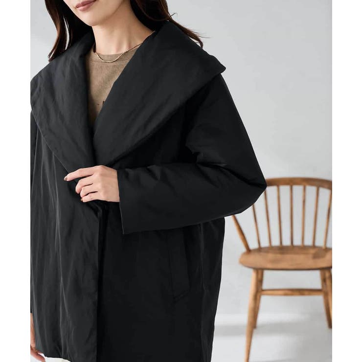 ショールカラー中綿コート | a.v.v【WOMEN】 | 詳細画像27 