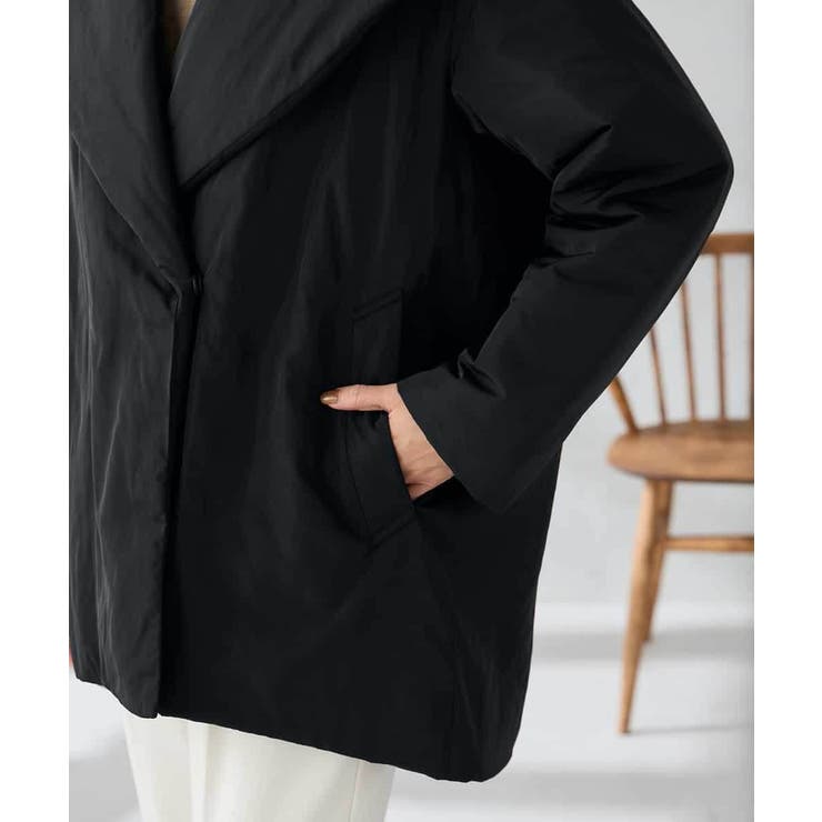 ショールカラー中綿コート | a.v.v【WOMEN】 | 詳細画像28 