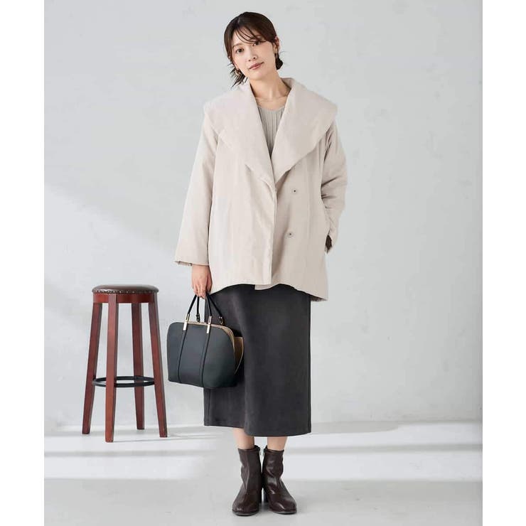 ショールカラー中綿コート | a.v.v【WOMEN】 | 詳細画像6 