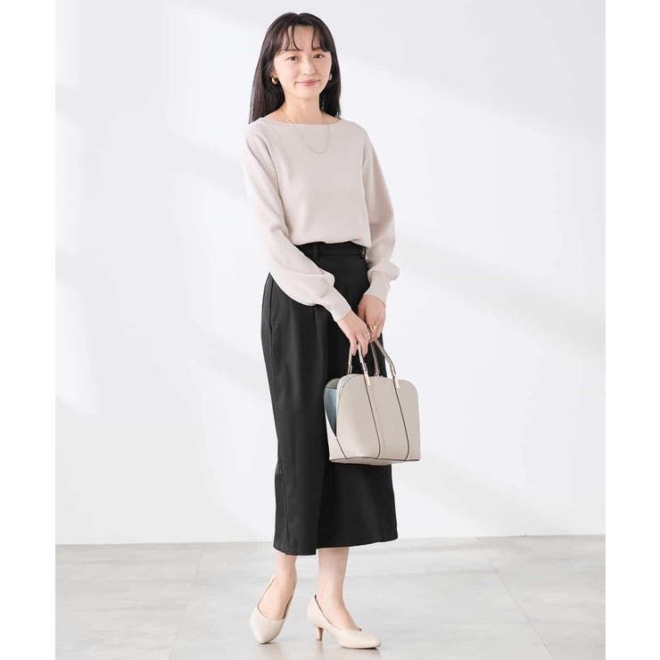 【低身長サイズ】【WEB限定 洗える UVカット】ボートネックパフスリーブニット | a.v.v【WOMEN】 | 詳細画像19 