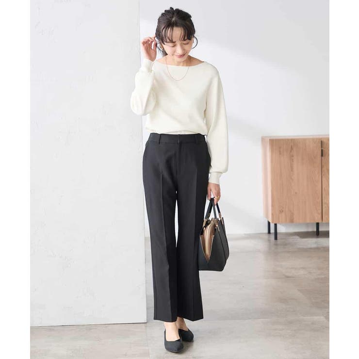 【低身長サイズ】【WEB限定 洗える UVカット】ボートネックパフスリーブニット | a.v.v【WOMEN】 | 詳細画像26 