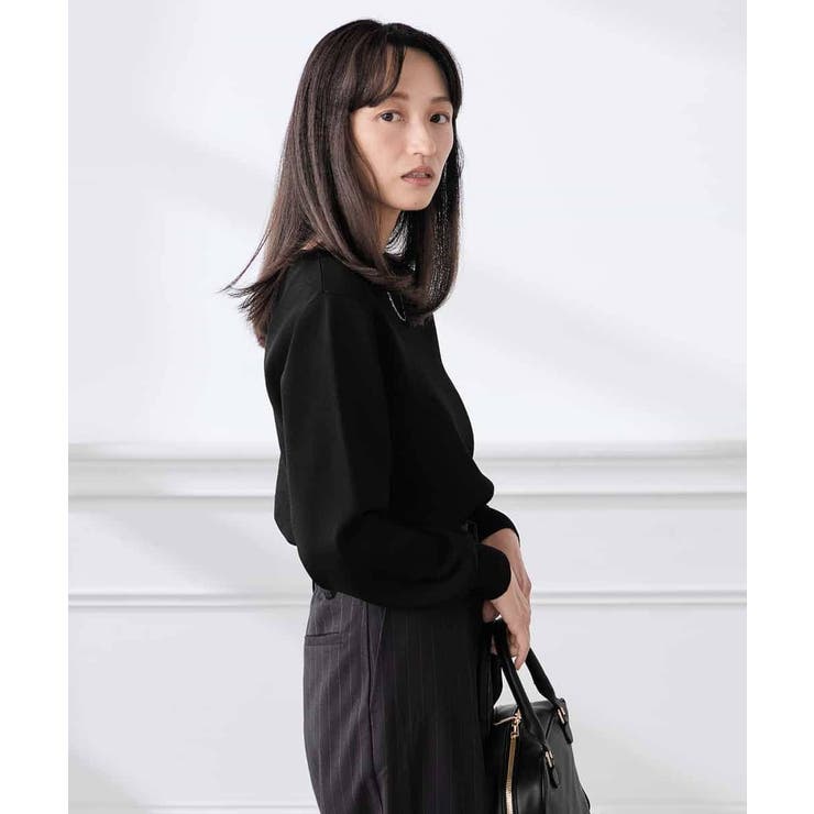 【低身長サイズ】【WEB限定 洗える UVカット】ボートネックパフスリーブニット | a.v.v【WOMEN】 | 詳細画像28 