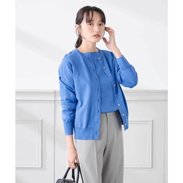 【低身長サイズ】【WEB限定 洗える UVカット】ボートネックパフスリーブニット | a.v.v【WOMEN】 | 詳細画像9 