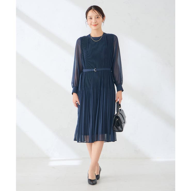 【WEB限定】ランダムプリーツワンピース | a.v.v【WOMEN】 | 詳細画像12 