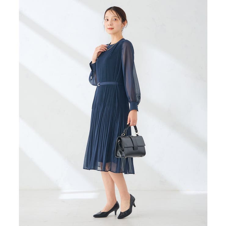 【WEB限定】ランダムプリーツワンピース | a.v.v【WOMEN】 | 詳細画像14 