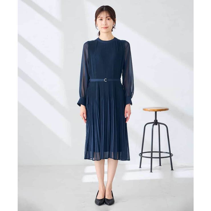 【WEB限定】ランダムプリーツワンピース | a.v.v【WOMEN】 | 詳細画像15 