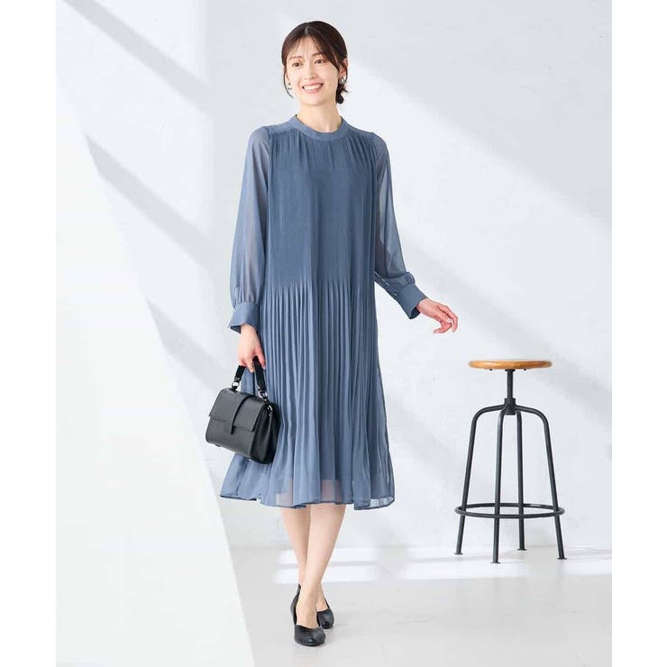 【WEB限定】ランダムプリーツワンピース | a.v.v【WOMEN】 | 詳細画像2 